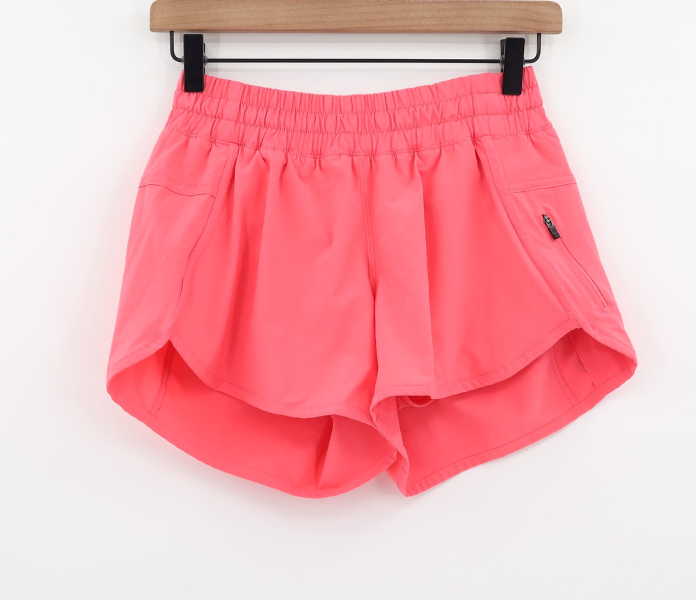 Lululemon Women's Sz 6 Run Track Attack Short Pink Peony Athletic
